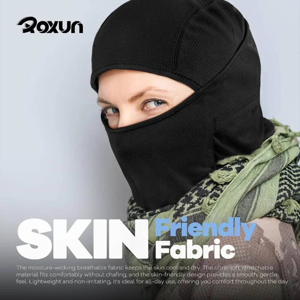 Ski Mask Balaclava Polyester Night Visor UV Windproof Breathable for Men Women